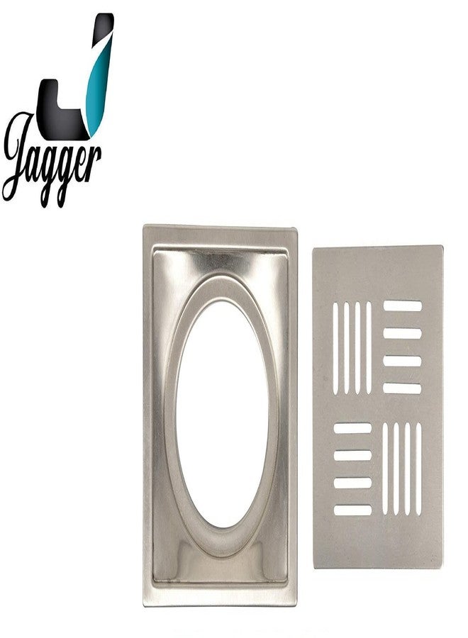 JAGGER شبكة تصريف مياه الحمام المربعة المصنوعة من الفولاذ المقاوم للصدأ من JAGGER DJ3004 مع غطاء بدون فتحة لتصريف مياه الأرضيات للمنزل/الحمام سهلة التنظيف ومنع الانسداد (شبكة تصريف المياه). - Image 3